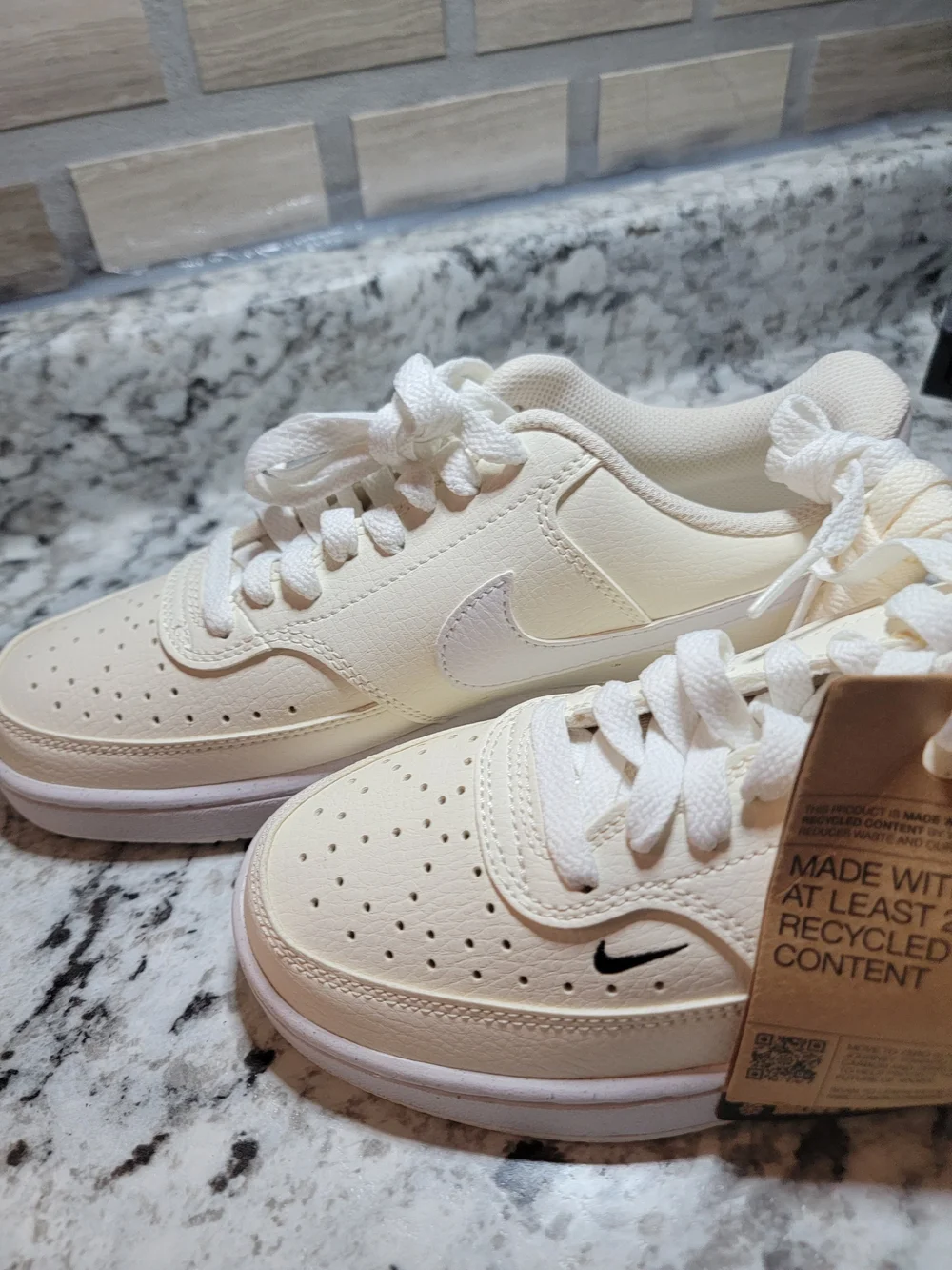 Nike Court Vision Low Kid's Sneakers (Size 7.5)